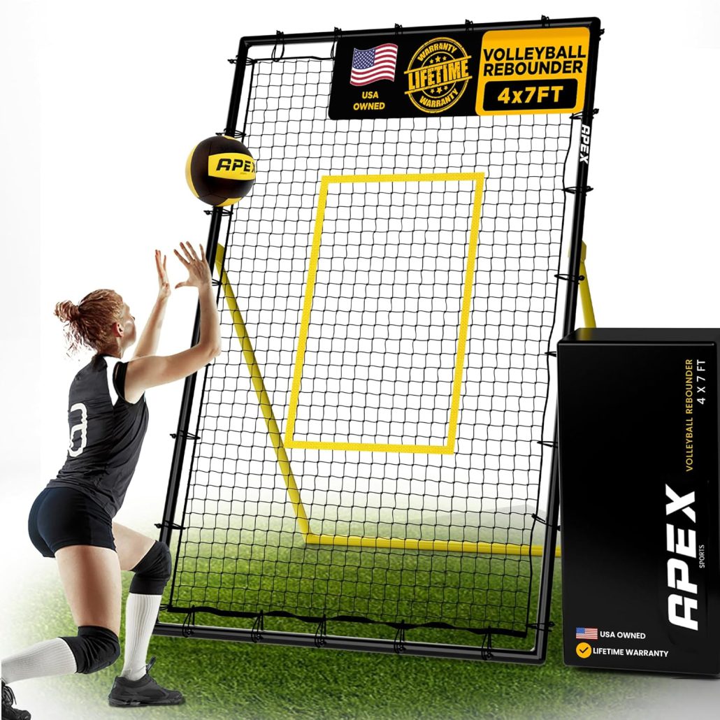 Best Volleyball Rebounders for Solo Practice - Apex Sports Adjustable Volleyball Rebounder Net