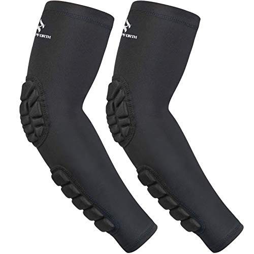 Top 5 Volleyball Padded Arm Sleeves - HOPEFORTH 2PCS padded elbow forearm sleeves for volleyball