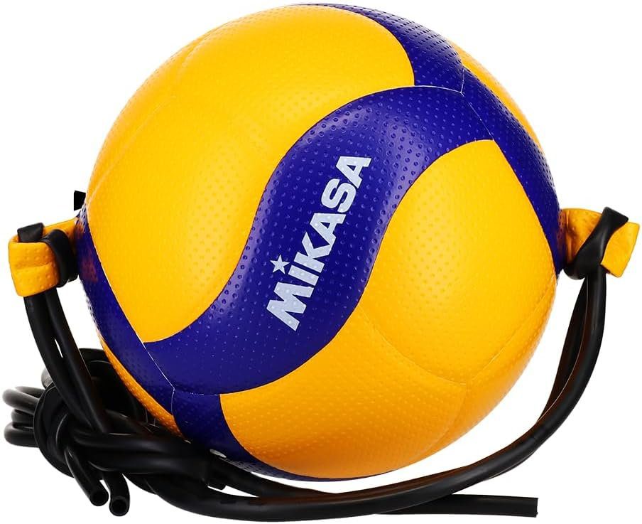 Top 7 Volleyball Spike Trainers - Mikasa V300W-AT-TR Tethered Training Volleyball blue and yellow