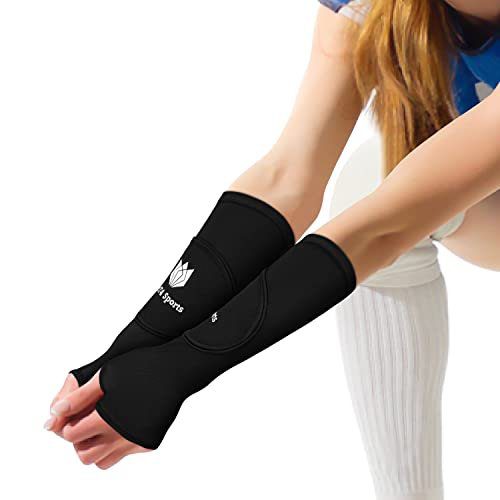 Top 5 Volleyball Padded Arm Sleeves - FitsT4 volleyball arm sleeves for girls with forearm protection pads
