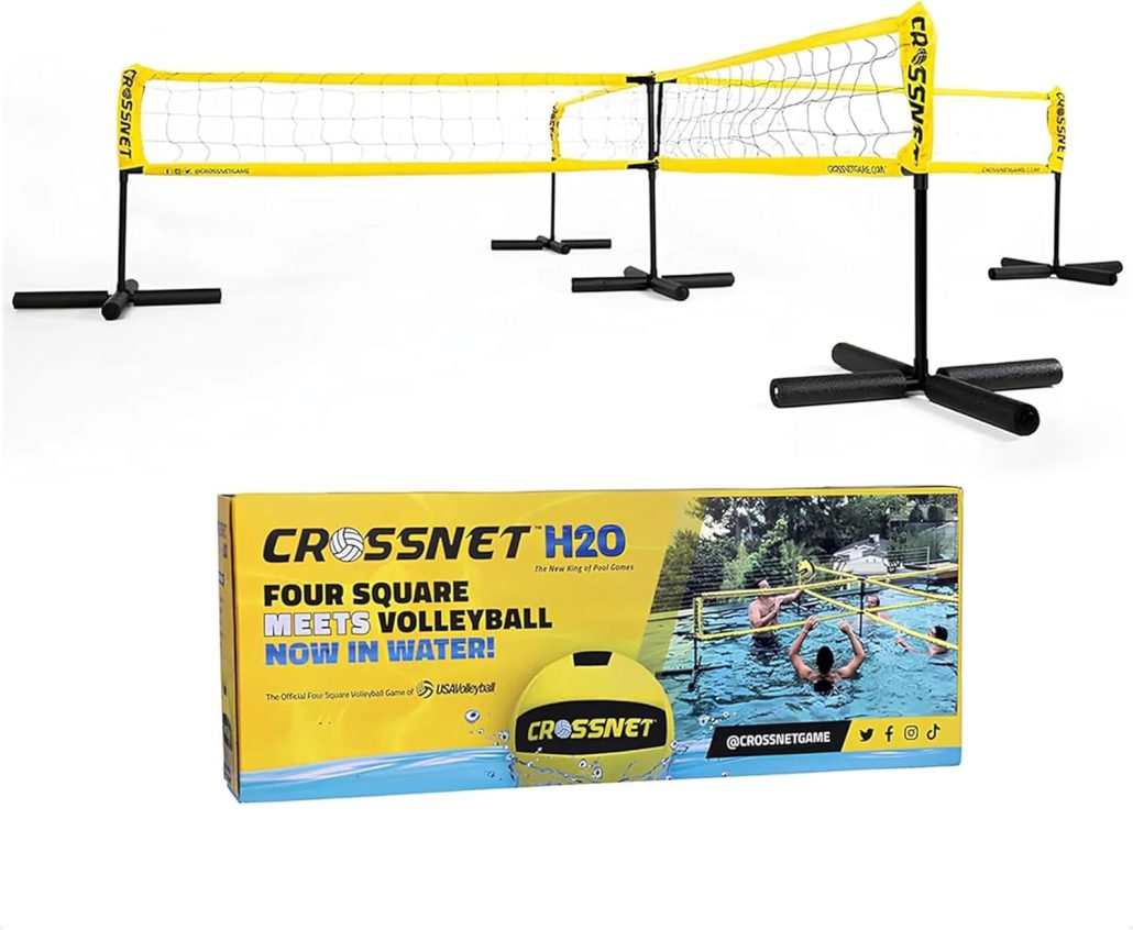 The Best 7 Pool Volleyball Sets - CROSSNET H2O 4-Square Volleyball Pool Game 1