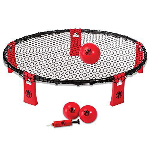 The 6 Best Spikeball Sets - Franklin Sports Spartan Spyderball roundnet set with frame, balls, and carrying case