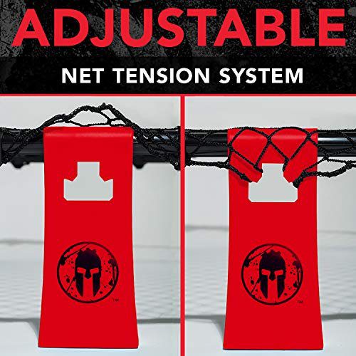 The 6 Best Spikeball Sets - Close-up of the Franklin Sports Spartan Spyderball tight net design