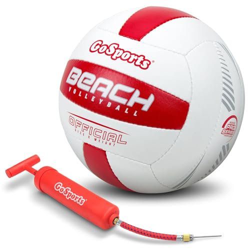 The 8 Best Beach Volleyballs Right Now - GoSports Pro Series Outdoor Beach Volleyball regulation size with pump