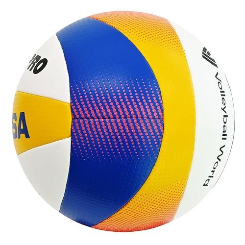 The 8 Best Beach Volleyballs Right Now - Mikasa Beach Pro BV550C dimpled cover texture