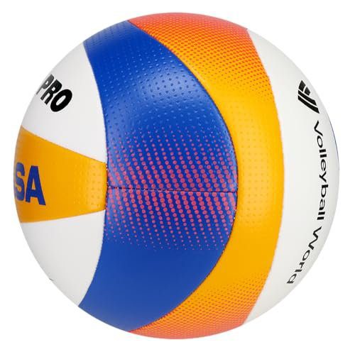 The 8 Best Beach Volleyballs Right Now - Mikasa Beach Pro BV550C on beach sand