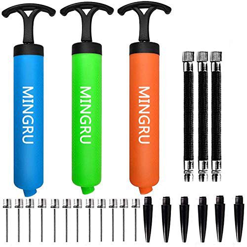 Top 7 Volleyball Ball Pumps - MINGRU ball pump with metal needles and nozzles