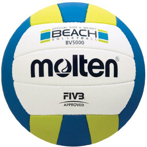 The 8 Best Beach Volleyballs Right Now - Molten Elite Beach Volleyball FIVB approved blue and yellow