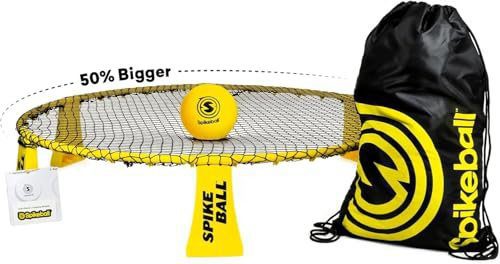 The 6 Best Spikeball Sets - Spikeball Rookie Set showing oversized net, ball, and carry bag