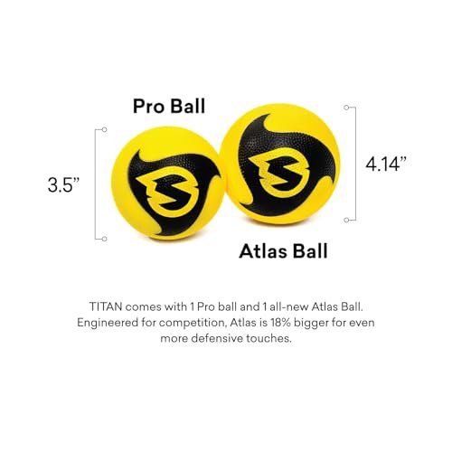 The 6 Best Spikeball Sets - Close-up of Spikeball Titan spring-loaded leg mechanism