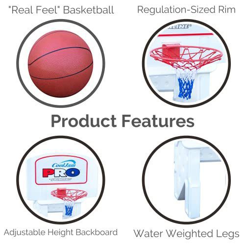 The Top 6 Pool Basketball Hoops - Swimline Cool Jam Pro 44-inch backboard and metal rim