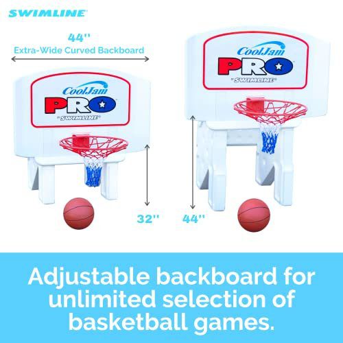 Swimline Cool Jam Pro with regulation basketball