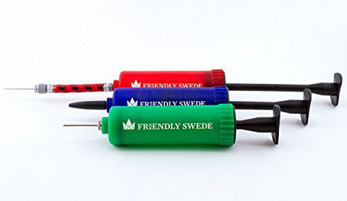 Top 7 Volleyball Ball Pumps - The Friendly Swede pump showing built-in needle storage