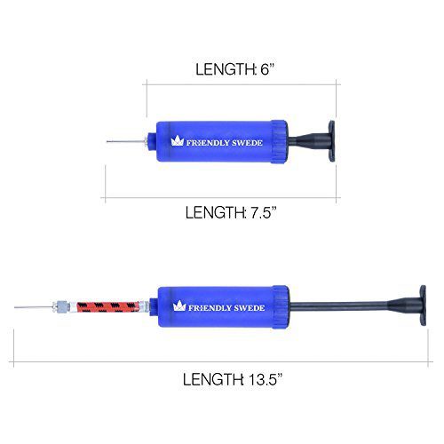 Top 7 Volleyball Ball Pumps - The Friendly Swede pump with flexible rubber hose attached