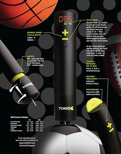 Top 7 Volleyball Ball Pumps - TorrX Smart Ball Pump in neoprene travel case