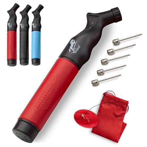 Top 7 Volleyball Ball Pumps - Valiant Sports dual-action ball pump with needle set