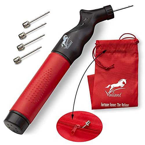 Top 7 Volleyball Ball Pumps - Valiant Sports pump with nylon pouch and needles