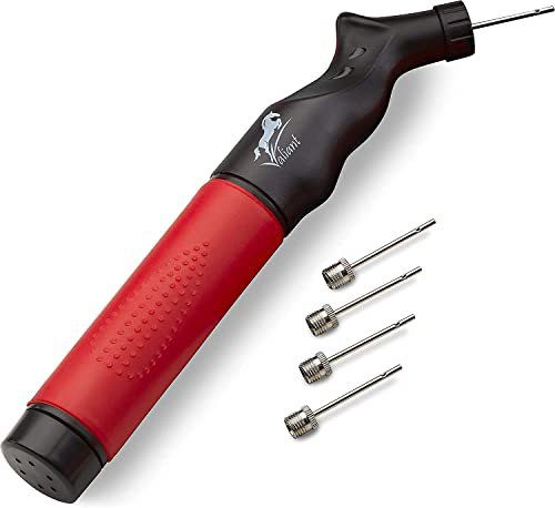 Top 7 Volleyball Ball Pumps - Valiant Sports pump inflating a volleyball