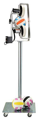 Volleyball Tutor Silver Pro Model volleyball machine with topspin and underspin control
